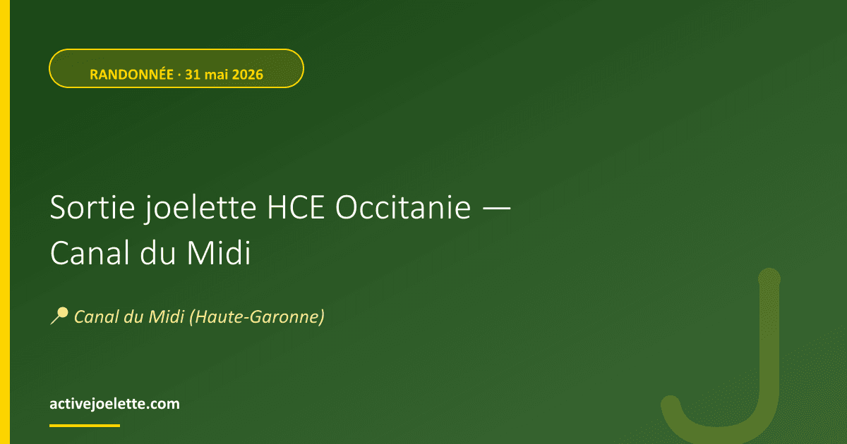 Visuel de l'événement Sortie joelette HCE Occitanie — Canal du Midi