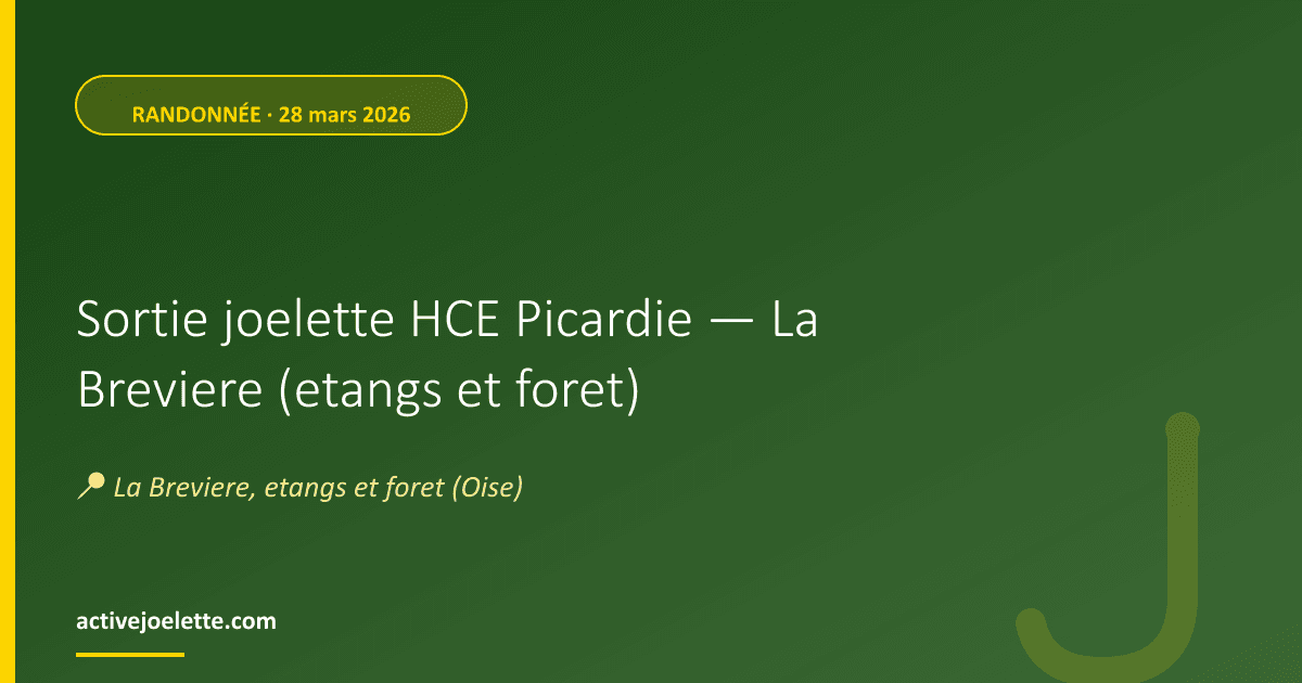 Visuel de l'événement Sortie joelette HCE Picardie — La Breviere (etangs et foret)