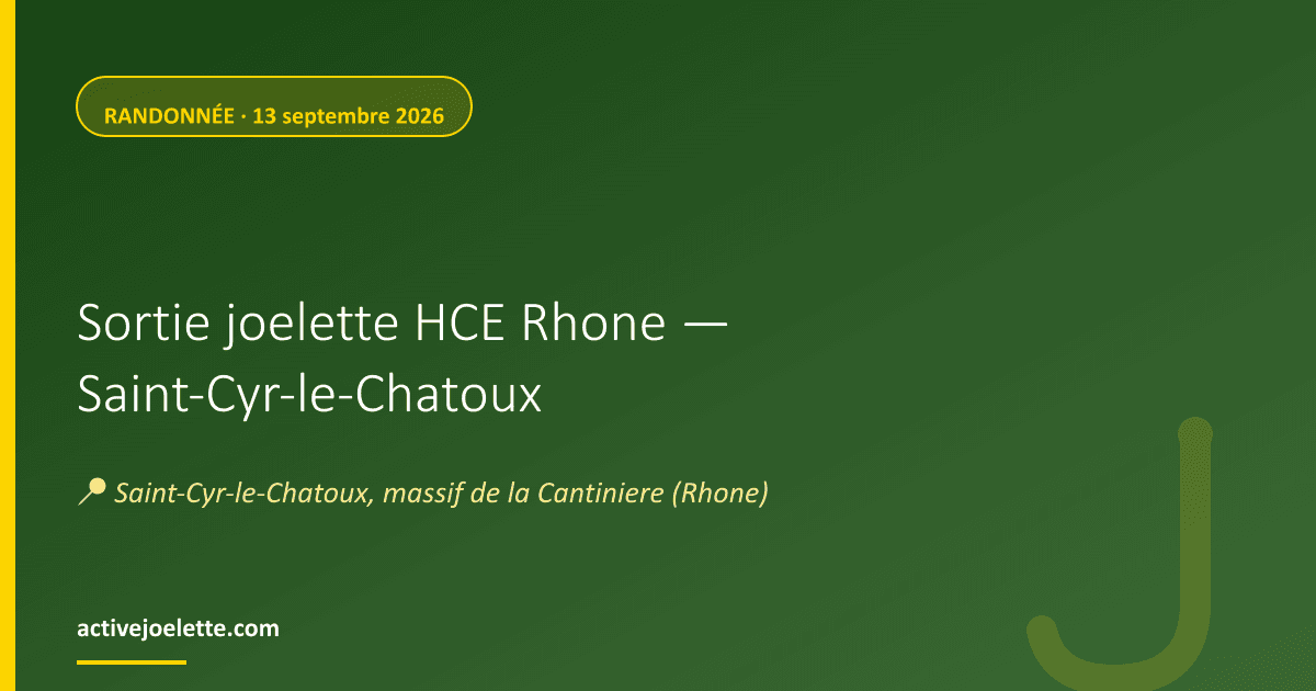 Visuel de l'événement Sortie joelette HCE Rhone — Saint-Cyr-le-Chatoux